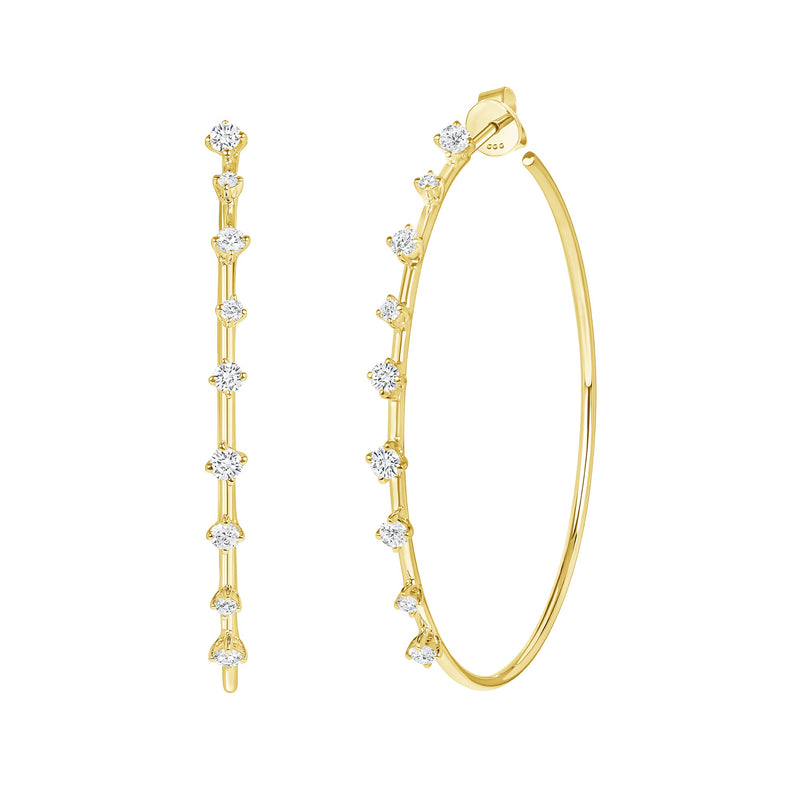 DIAMOND HOOP EARRINGS