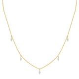 DIAMOND MARQUIS DANGLING NECKLACE